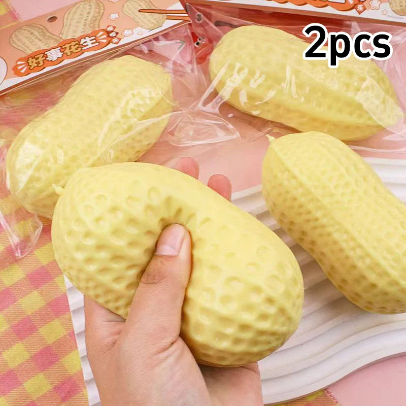 Peanut Squishy Pinch Pressure Ball Slow Rebound Soft As Butter Sensory Decompression Office Home Decoration Children Adult Gifts