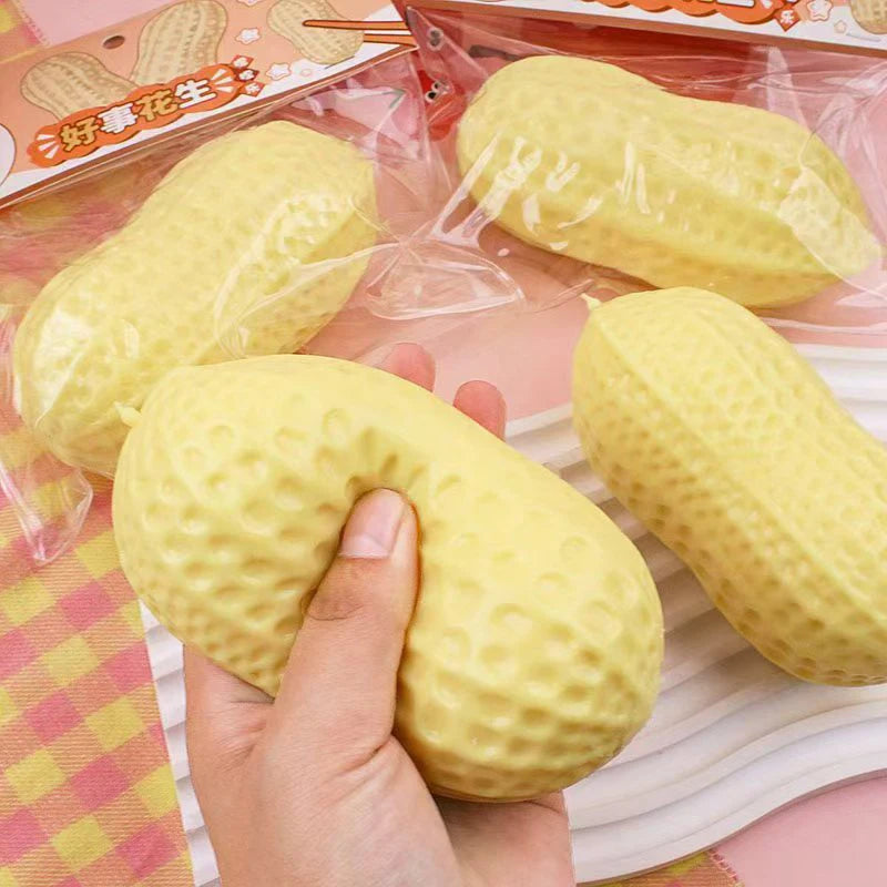 Peanut Squishy Pinch Pressure Ball Slow Rebound Soft As Butter Sensory Decompression Office Home Decoration Children Adult Gifts