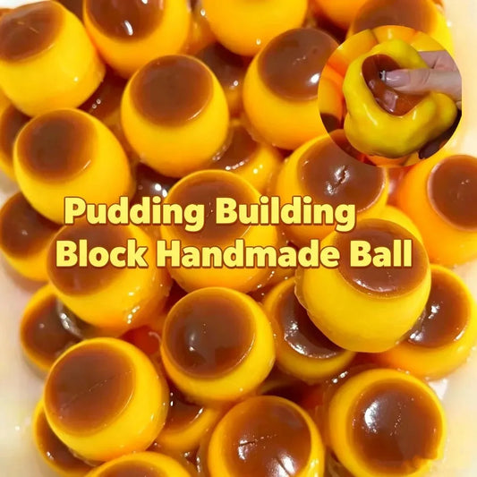 HOT Original Crunchy Caramel Pudding ASMR Squeeze Toy,Cute Desk Stress Relief Ornament for All Ages, Office & Party Mini Favors