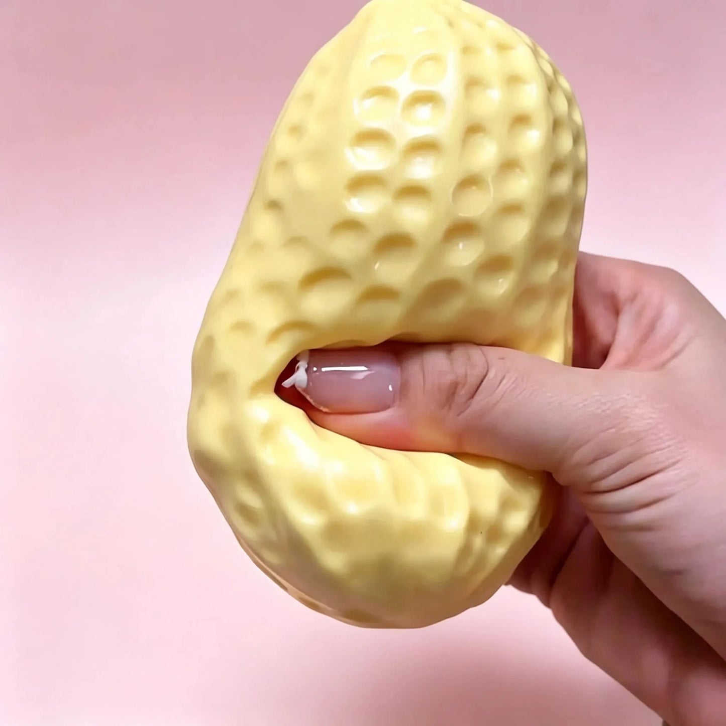 Peanut Stress Ball Crunchy Squeeze Ball Squishy Toy Buttery-Soft Feel Fidget Toy ASMR Sensory Anti Stress Relief Toy for Adults