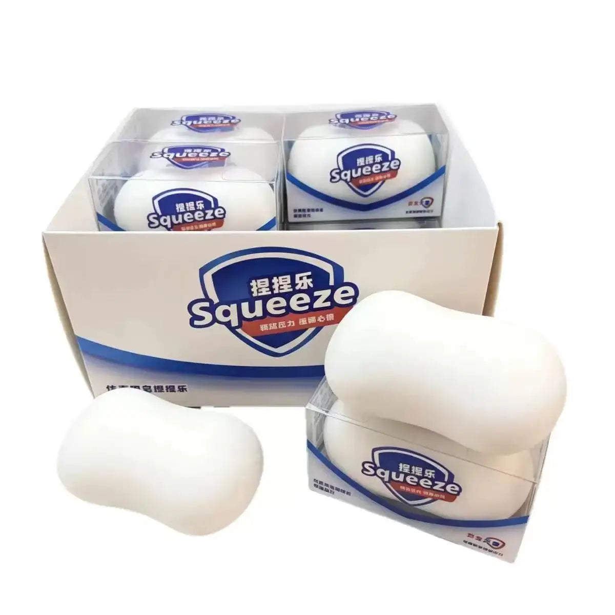 Soap Ball Squishy Soap Stress Ball Fidget Toy Crunchy Squeeze Ball Round Blocks Filled ASMR Anti Stress Toys for Kids & Adults