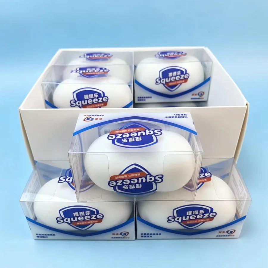 Squishy Soap Stress Relief Sensory Fidget Toys Squishy Soft Simulated Soap Squeeze Toy Anti-Stress Slow Rebound Squeeze Pinch